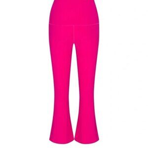 Emma Lou Elle Glow Band Leggings Flare Leg Bright Pink, Size M